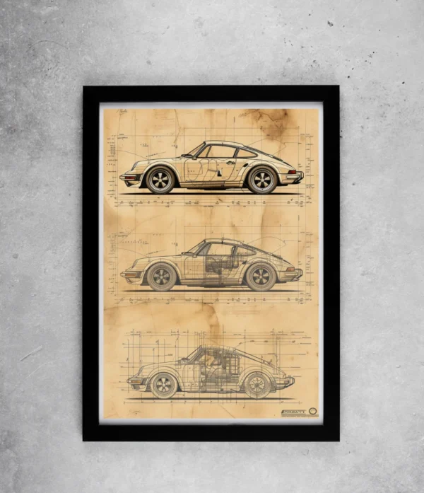 Porsche Car Poster