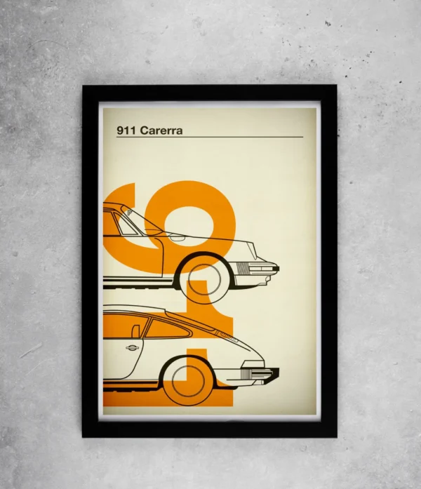 Porsche 911 Carrera Car Poster