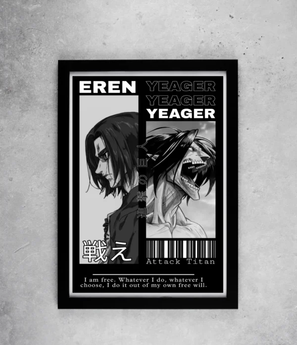 Eran Yeager Poster From Attack On Titan