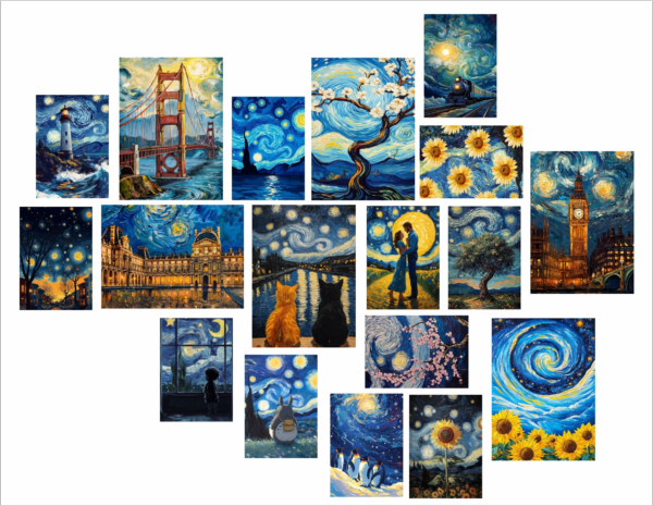 Van Gogh Blue Poster